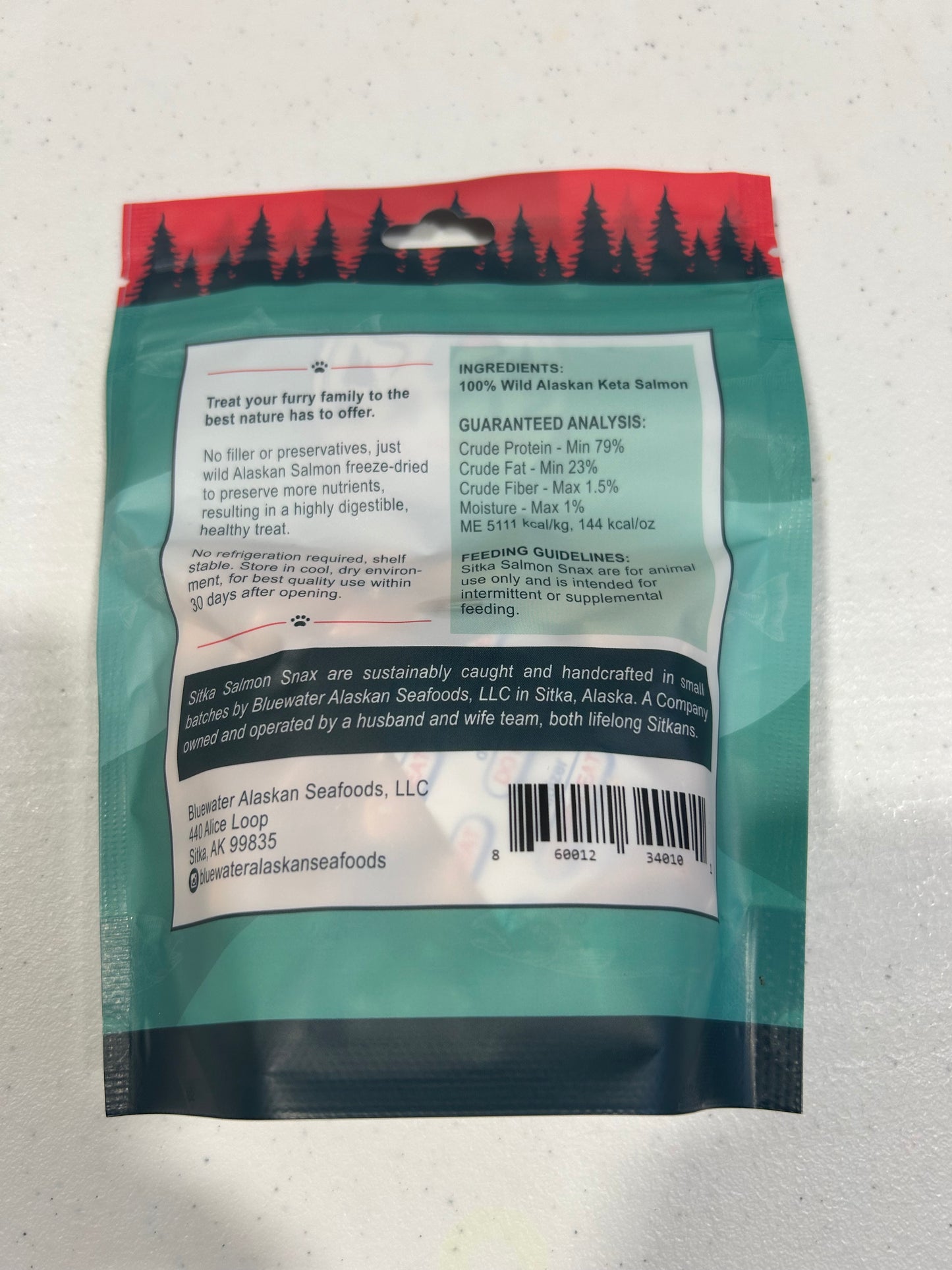Sitka Salmon Snax - dog & cat treats 2.0oz