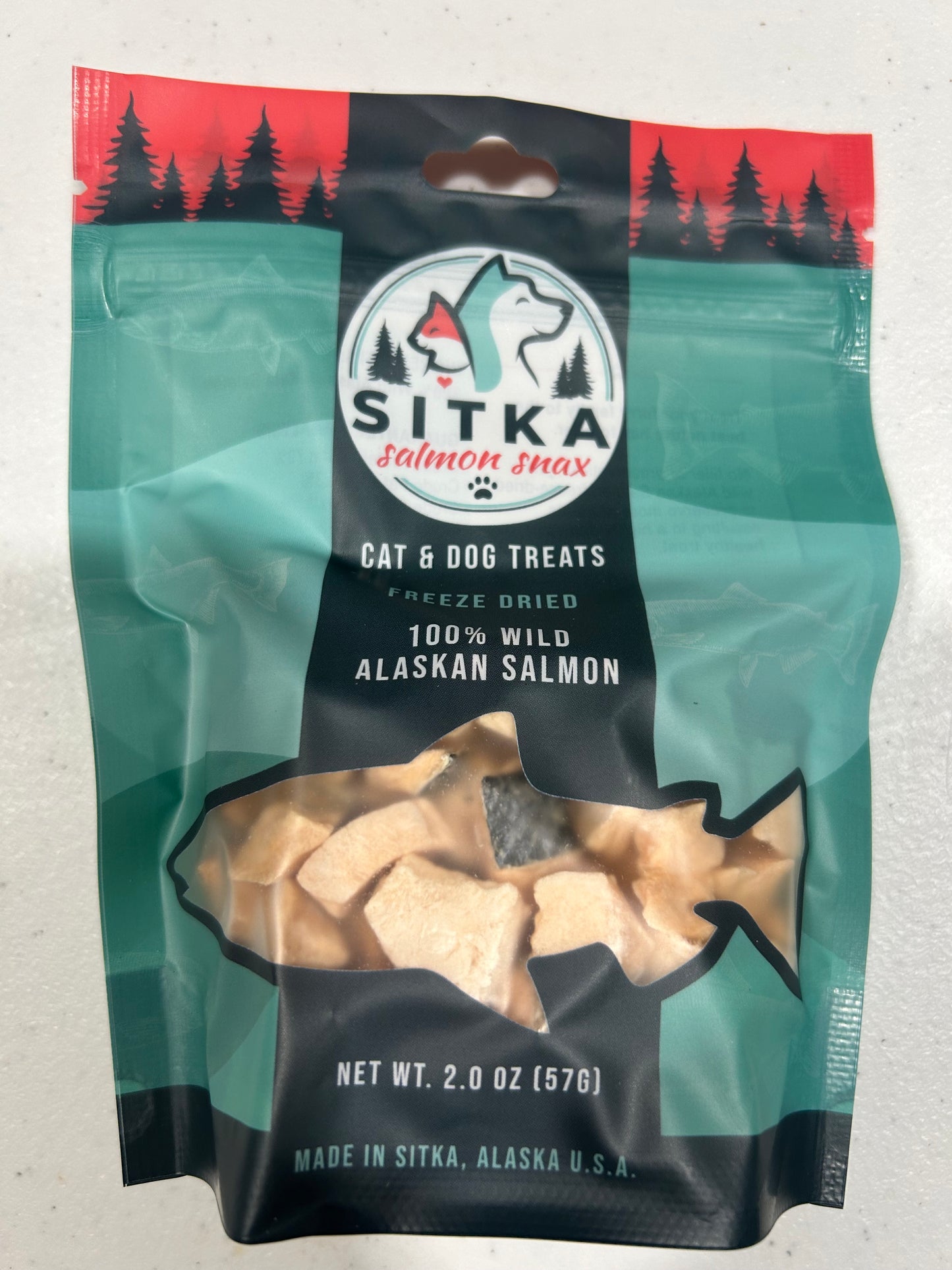 Sitka Salmon Snax - dog & cat treats 2.0oz