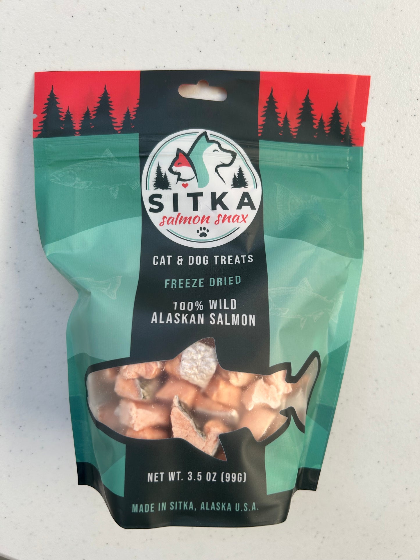 Sitka Salmon Snax - dog & cat treats 3.5oz